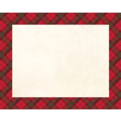 Creative Converting Plaid Paper Placemats 12ct | Christmas