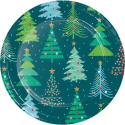 Creative Converting 7in Paper Plates Holiday Cheers 8ct | Christmas