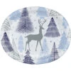 Creative Converting Silver Snowfall Oval Paper Plates 8ct | Christmas