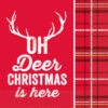 Unique Plaid Deer Christmas Luncheon Napkins 16ct | Christmas