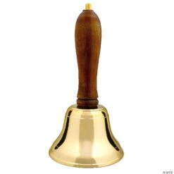 8" Christmas Brass Hand Bell