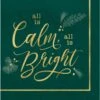 AMSCAN Calm & Bright Luncheon Napkins 16ct | Christmas