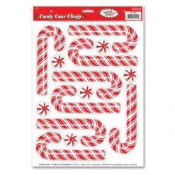 Candy Cane Window Clings | Christmas