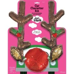 AMSCAN Glitzy Reindeer Car Kit | Christmas