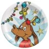AMSCAN Grinch Round 7in Plates 8ct | Christmas