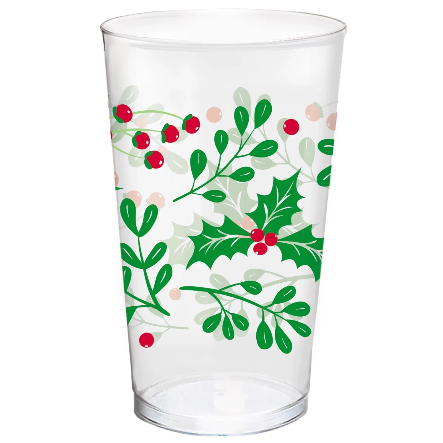 AMSCAN Holly Printed 16oz Tumblers 26ct | Christmas 1 AMSCAN Holly Printed 16oz Tumblers 26ct | Christmas