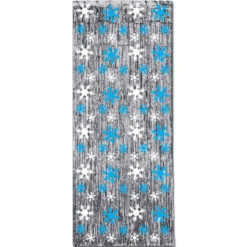 Snowflake Metallic Curtain | Christmas