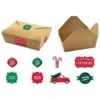 AMSCAN Traditional Christmas Leftover Containers 5ct | Christmas