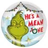 AMSCAN 7in Traditional Grinch Round Plate 8ct | Christmas