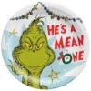 AMSCAN Traditional Grinch 10in Round Plates 8ct | Christmas