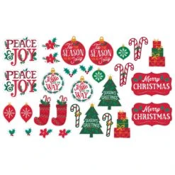 AMSCAN Traditional Christmas Cutouts 30ct | Christmas