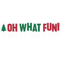AMSCAN Oh What Fun Christmas Yard Signs | Christmas