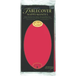 Creative Converting Red Linette Paper Table Cover | Christmas